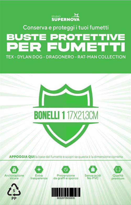 BUSTE PROTECTORS STUDIO SUPERNOVA BONELLI 1 (17,0 X 21,3)