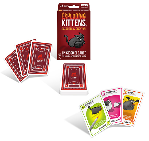 EXPLODING KITTENS EDIZIONE PER 2 GIOCATORI