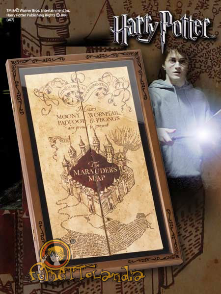 HARRY POTTER MARAUDER'S MAP DISPLAY CASE