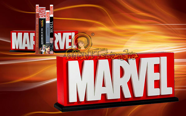 MARVEL COMICS BOOKENDS LOGO 25 CM BY GENTLE GIANT