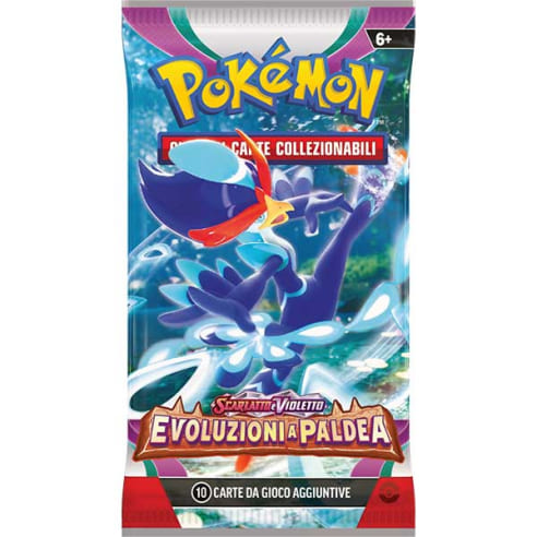 POKEMON SCARLATTO E VIOLETTO EVOLUZIONI A PALDEA BUSTA SINGOLA