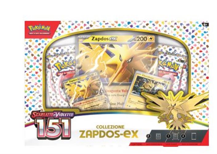 POKEMON COLLEZIONE SCARLATTO E VIOLETTO 151 ZAPDOS-EX