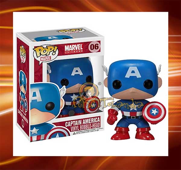 POP! MARVEL #006 PVC BOBBLE HEAD CAPTAIN AMERICA