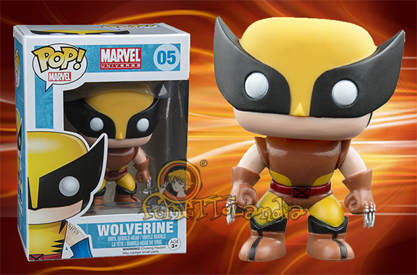 POP! MARVEL #005 PVC BOBBLE HEAD WOLVERINE BROWN