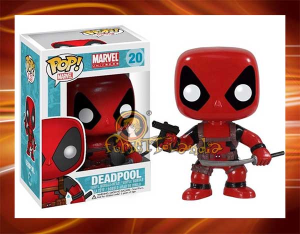 POP! MARVEL #020 PVC BOBBLE HEAD DEADPOOL RED