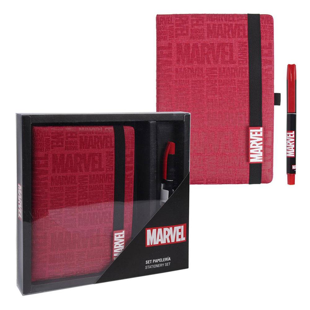 MARVEL STATIONERY SET LOGO