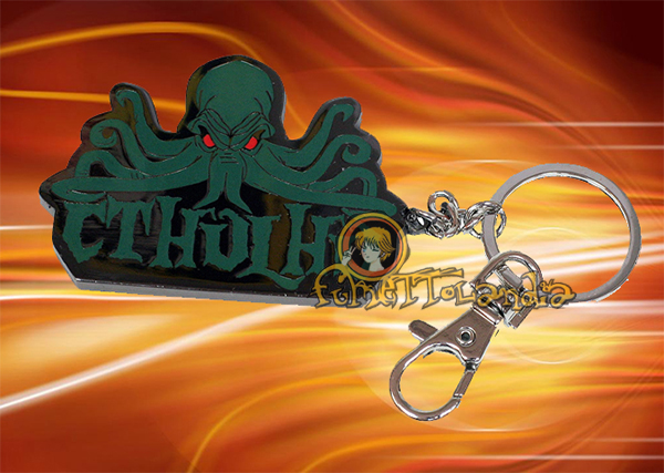 CTHULHU LOGO METAL KEYCHAIN