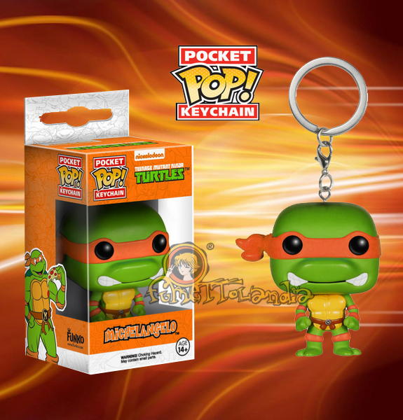 POCKET POP! KEYCHAIN TEENAGE MUTANT NINJA TURTLES MICHELANGELO