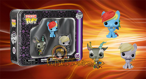 POCKET POP! TIN MY LITTLE PONY #005 DISCORD, RAINBOW DASH, DERPY