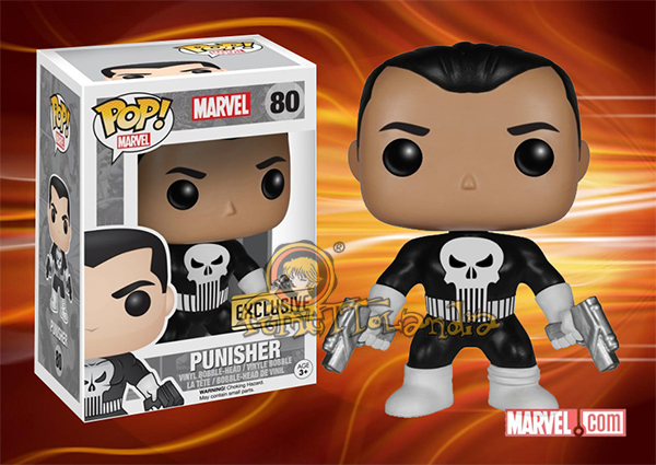 POP! MARVEL #080 PVC BOBBLE HEAD PUNISHER EXCLUSIVE