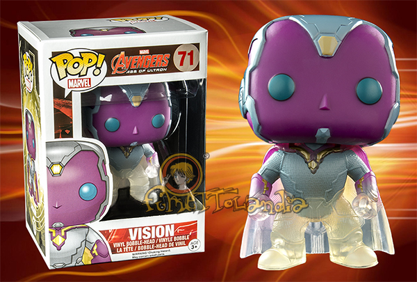 POP! MARVEL #071 PVC AVENGERS BOBBLE HEAD VISION FADED