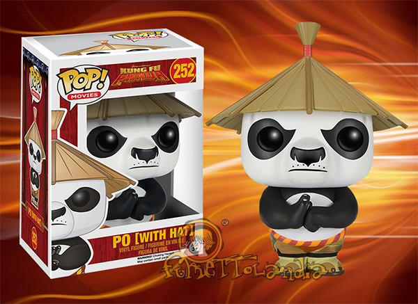 POP! MOVIES #252 PVC KUNG FU PANDA PO WITH HAT