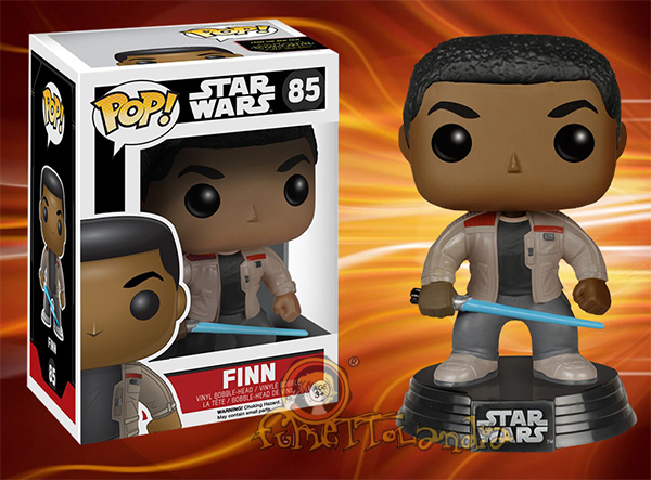 POP! STAR WARS #085 PVC BOBBLE HEAD FINN WITH LIGHTSABER