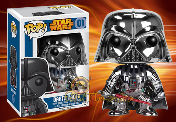POP! STAR WARS #001 PVC DARTH VADER CHROME