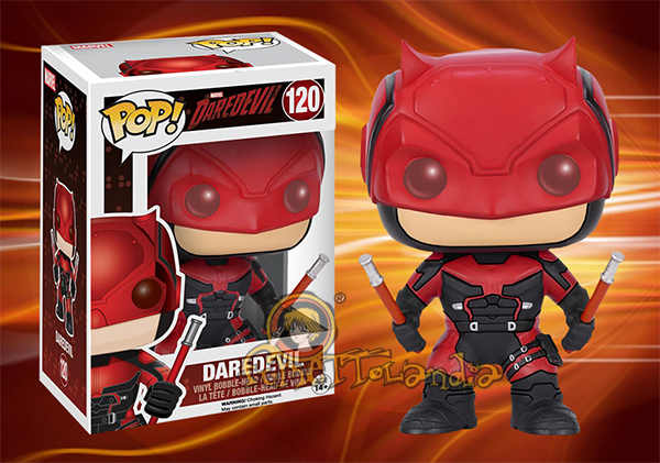 POP! MARVEL #120 PVC DAREDEVIL BOBBLE HEAD DAREDEVIL
