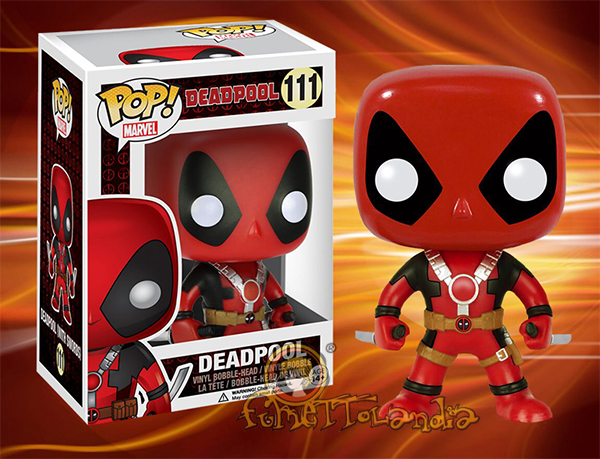 POP! MARVEL #111 PVC BOBBLE HEAD DEADPOOL TWO SWORDS