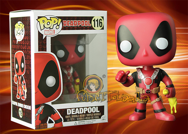 POP! MARVEL #116 PVC BOBBLE HEAD DEADPOOL (RUBBER CHICKEN)
