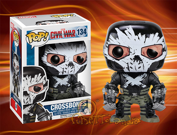 POP! MARVEL #134 PVC CIVIL WAR BOBBLE HEAD CROSSBONES