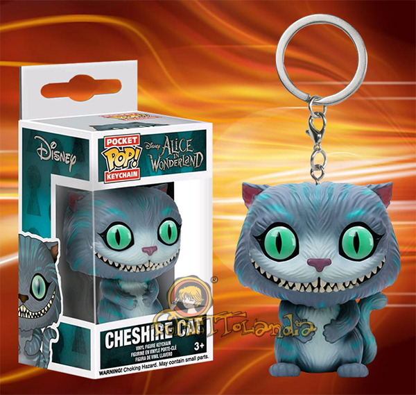 Funko Pop Pop ! Porte-Clef Pocket Chat du Cheshire - Alice de l