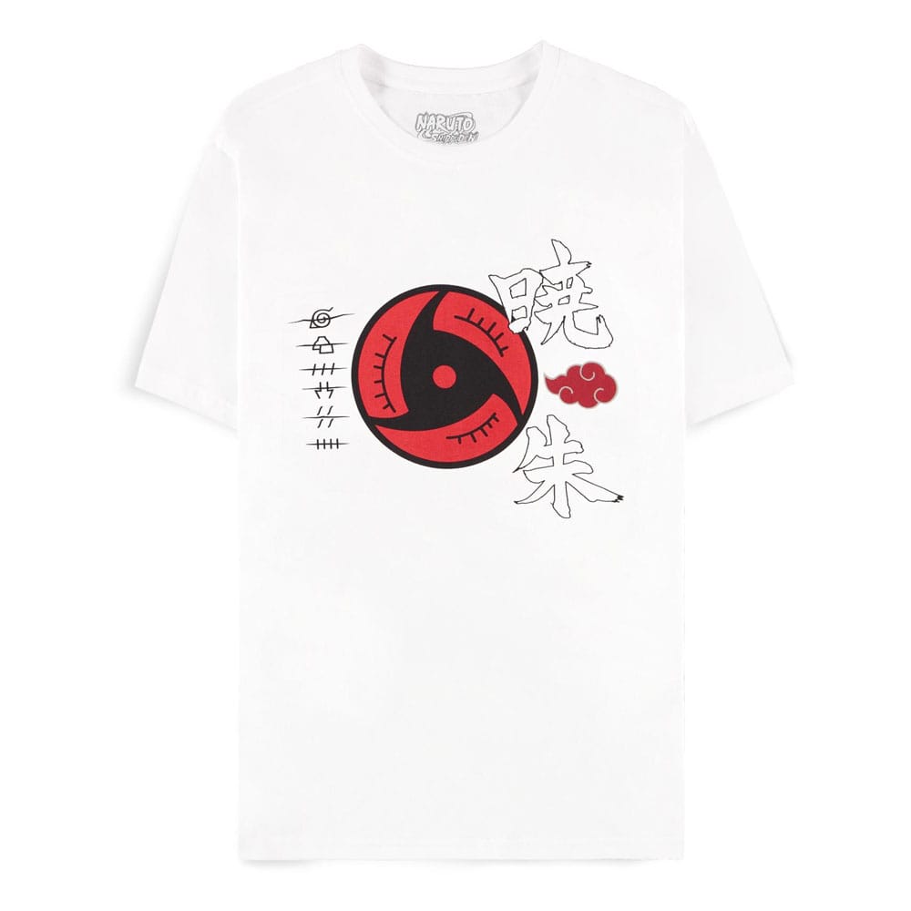 NARUTO SHIPPUDEN T-SHIRT AKATSUKI SYMBOLS (M)