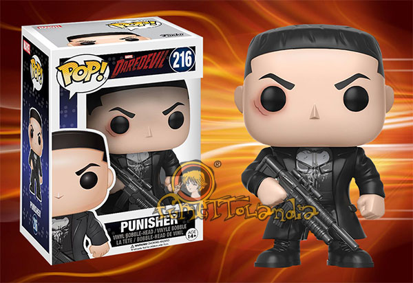 POP! MARVEL #216 PVC DAREDEVIL BOBBLE HEAD PUNISHER