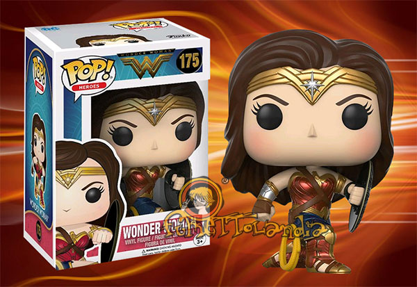 POP! HEROES #175 PVC WONDER WOMAN BATTLE POSE & SHIELD