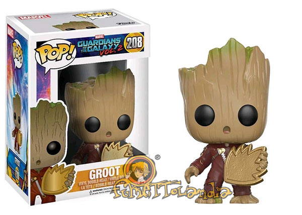 POP! MARVEL #264 PVC BOBBLE HEAD GROOT W/PATCH