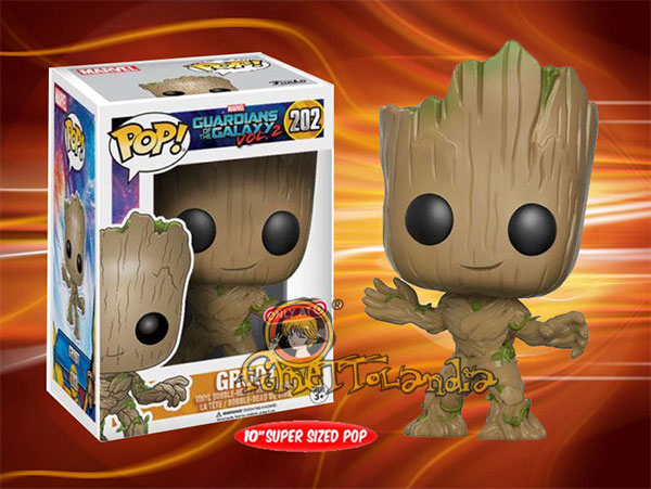 POP! MARVEL #202 PVC BOBBLE HEAD YOUNG GROOT LIFE SIZE