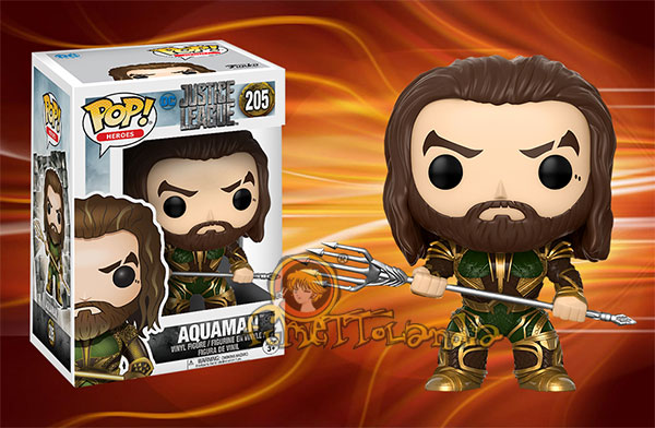 POP! HEROES #205 PVC JUSTICE LEAGUE AQUAMAN