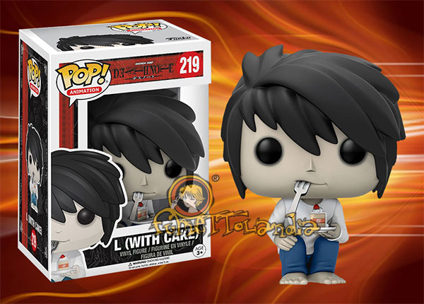 POP! ANIMATION #219 PVC DEATH NOTE 'L' W/CAKE