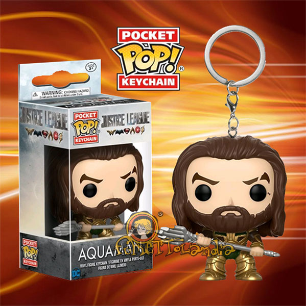 POCKET POP! KEYCHAIN JUSTICE LEAGUE AQUAMAN