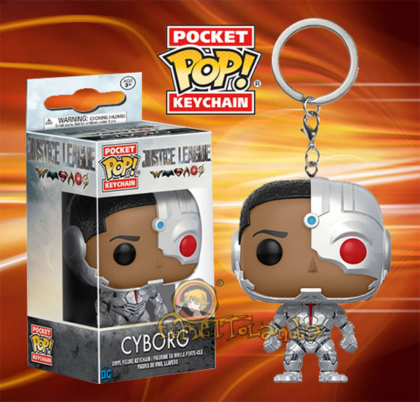 POCKET POP! KEYCHAIN JUSTICE LEAGUE CYBORG