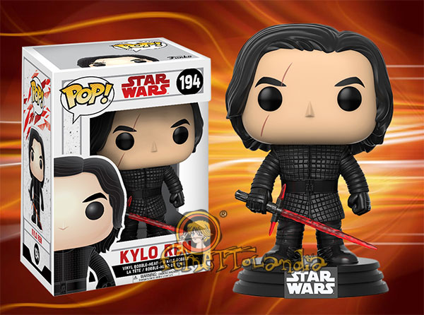 POP! STAR WARS #194 PVC BOBBLE HEAD EP. VIII KYLO REN [UNMASKED]
