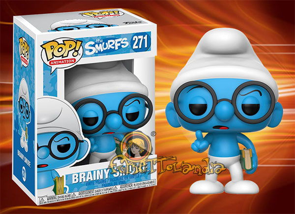 POP! ANIMATION #271 PVC THE SMURFS BRAINY SMURF