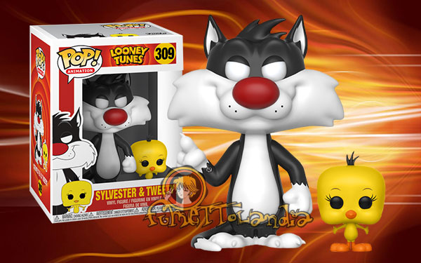 POP! ANIMATION #309 PVC LOONEY TUNES SYLVESTER & TWEETY