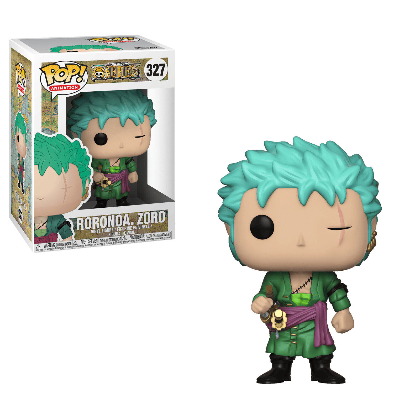 POP! ANIMATION #327 PVC ONE PIECE RORONOA. ZORO