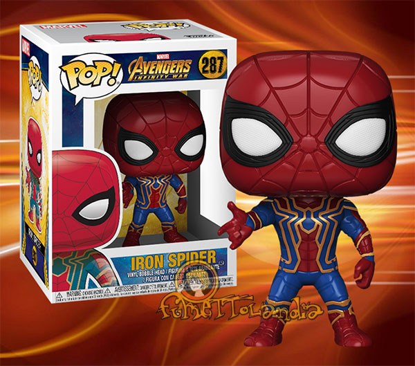 POP! MARVEL #287 PVC INFINITY WAR BOBBLE HEAD IRON SPIDER