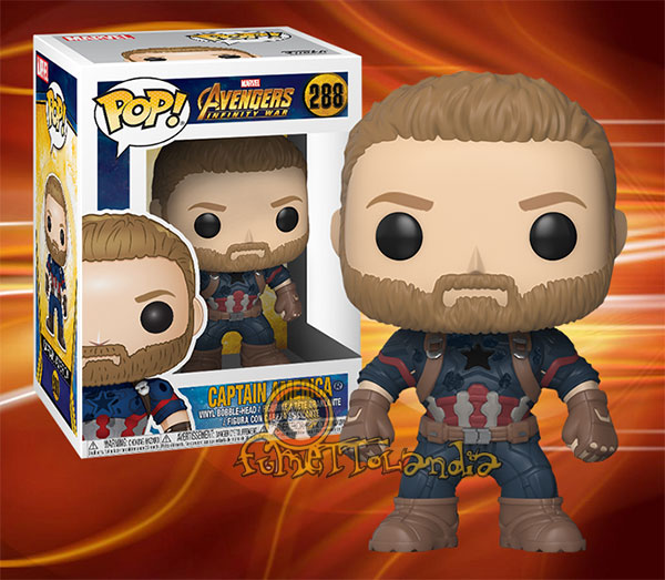POP! MARVEL #288 PVC INFINITY WAR BOBBLE HEAD CAPTAIN AMERICA