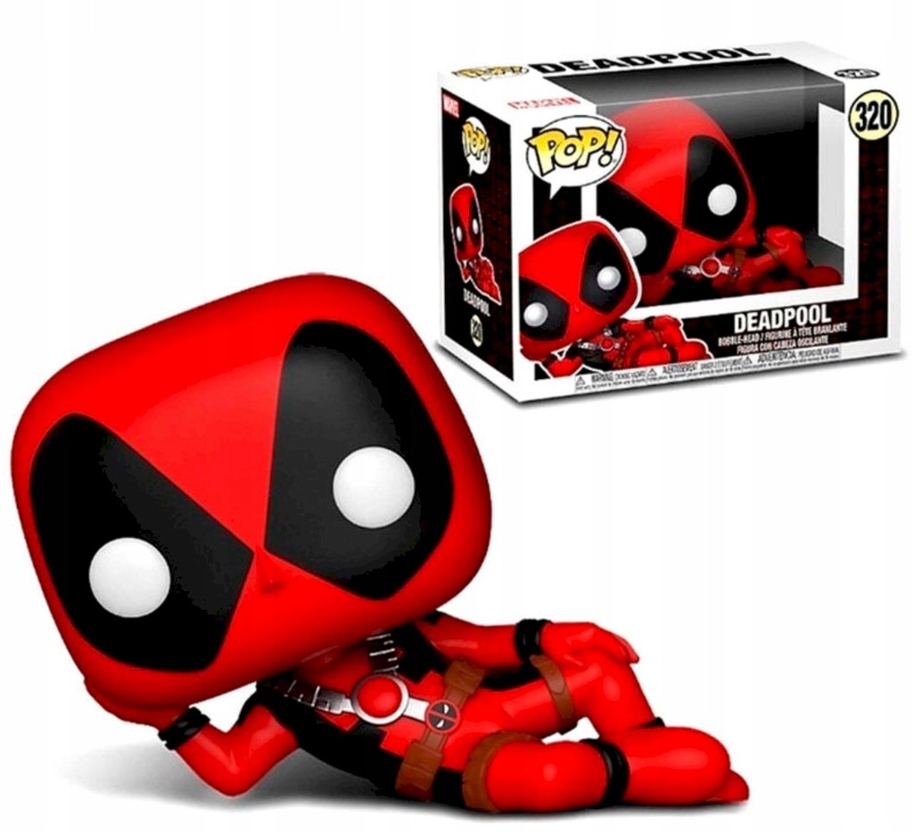 POP! MARVEL #320 PVC BOBBLE HEAD DEADPOOL RECLINING PARODY