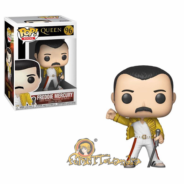 POP! ROCKS #096 PVC QUEEN FREDDIE MERCURY WEMBLEY 1986 YELLOW