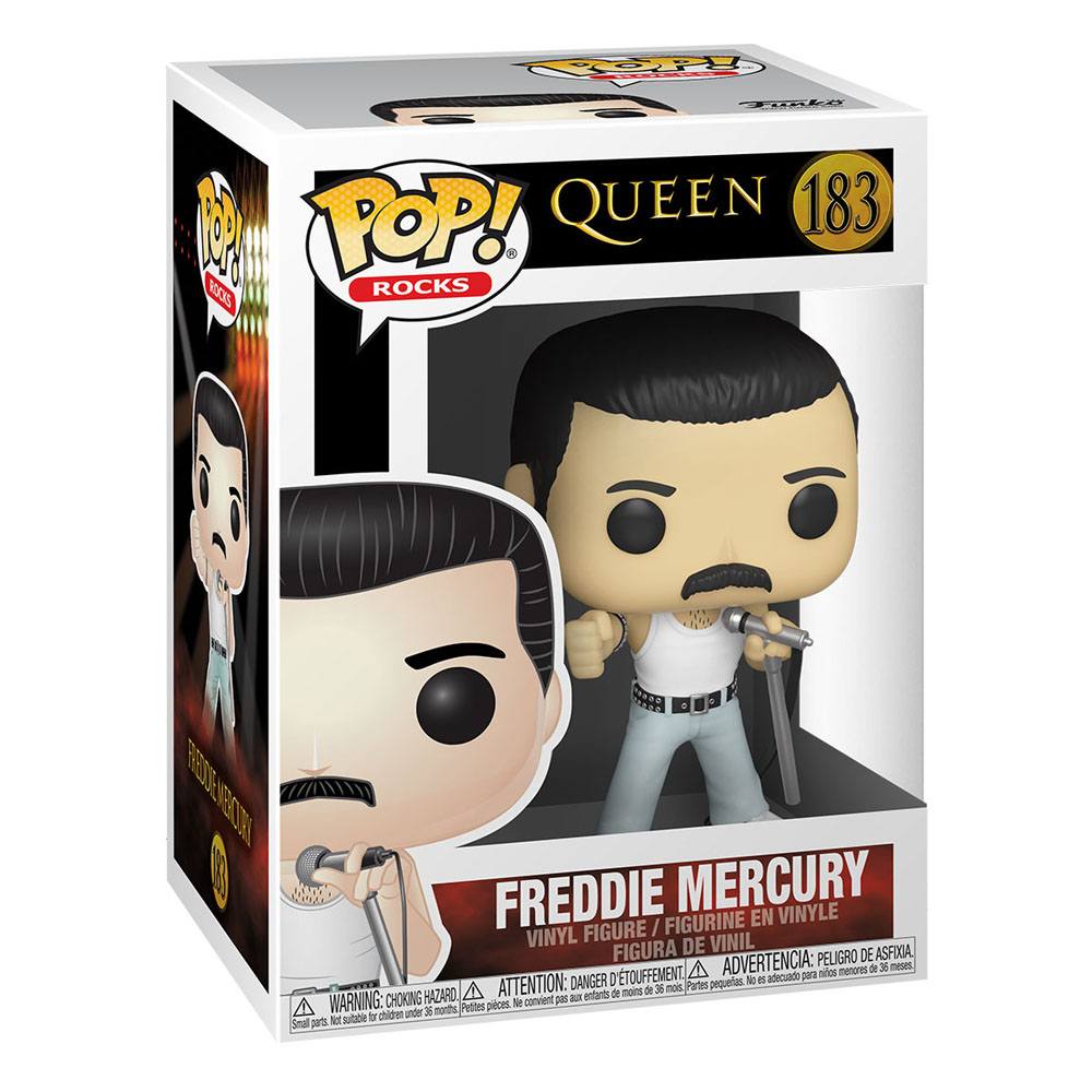 POP! ROCKS #183 PVC QUEEN FREDDIE MERCURY RADIO GAGA 1985