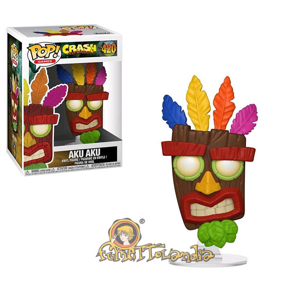 POP! GAMES #420 PVC CRASH BANDICOOT AKU AKU