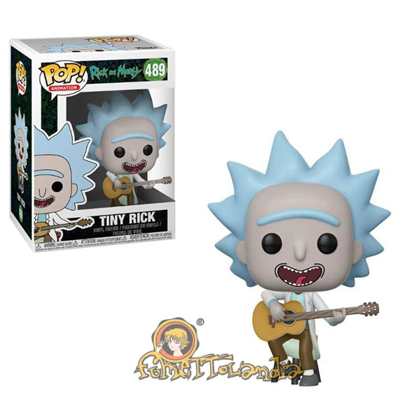 POP! ANIMATION #489 PVC RICK AND MORTY TINY RICK W/GUITAR