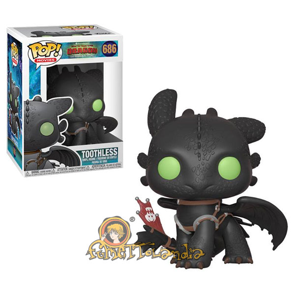 POP! MOVIES #686 PVC HOW TO TRAIN YOUR DRAGON 3 TOOTHLESS