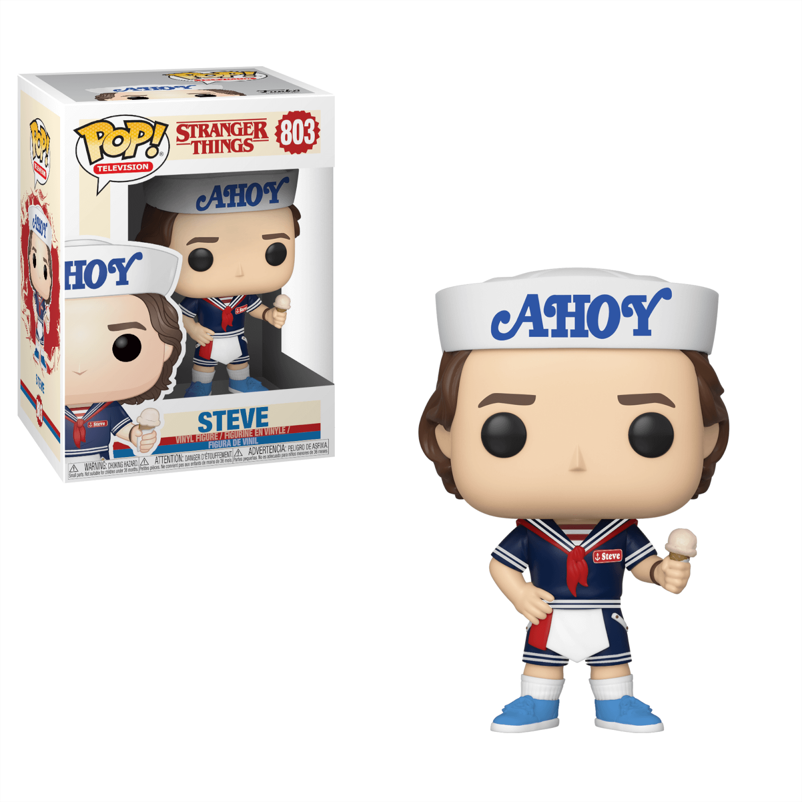 POP! TELEVISION #803 PVC STRANGER THINGS STEVE W/ICE CREAM