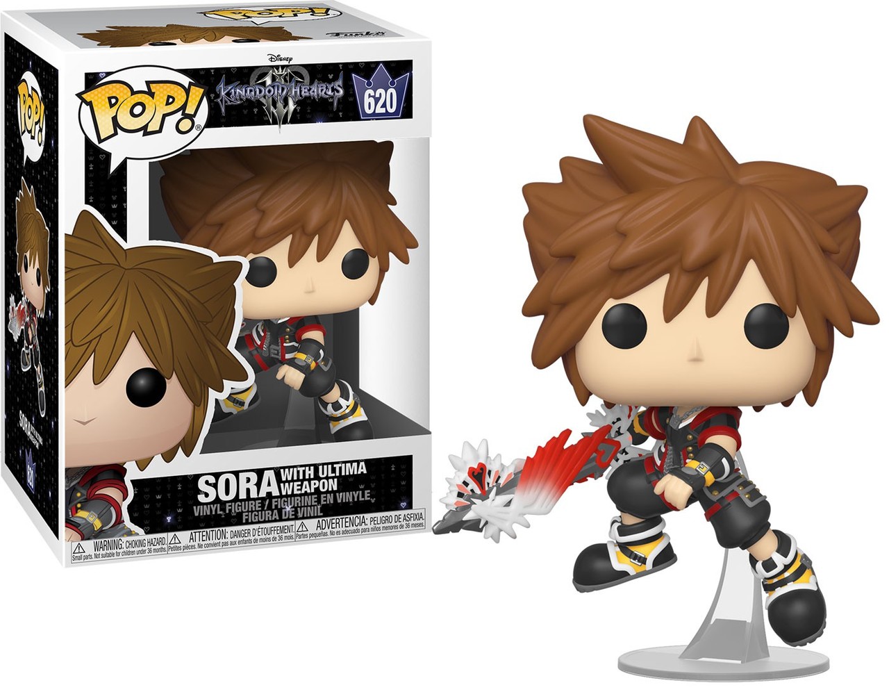 POP! DISNEY #620 PVC KINGDOM HEARTS SORA W/ULTIMATE WEAPON