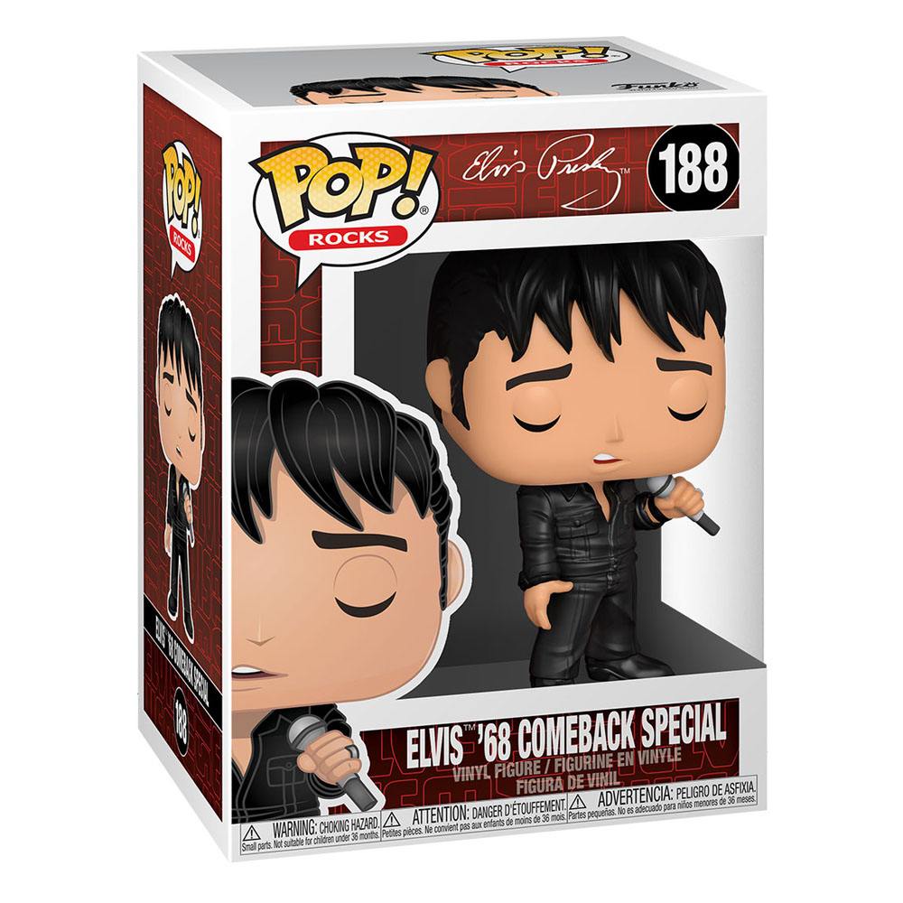 POP! ROCKS #188 PVC ELVIS PRESLEY '68 COMEBACK SPECIAL