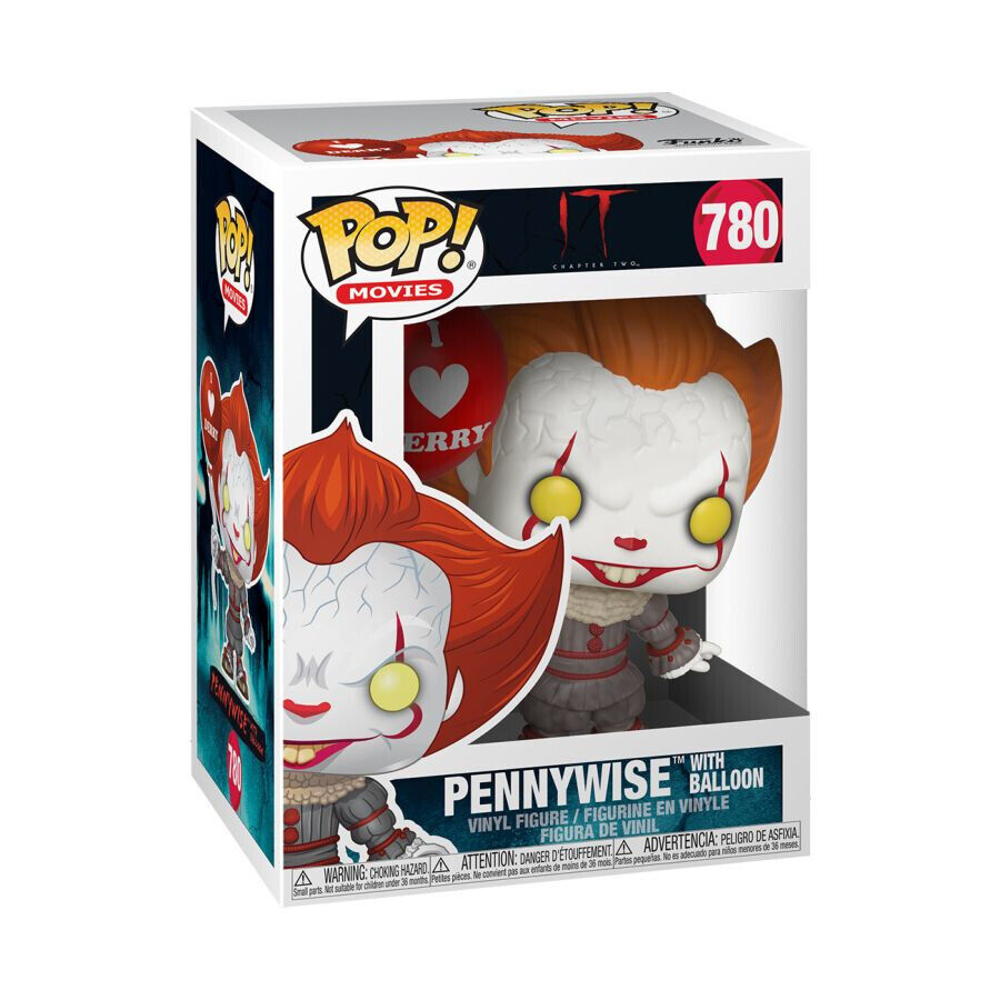 POP! MOVIES #780 PVC IT 2017 PENNYWISE W/BALLOON DERRY