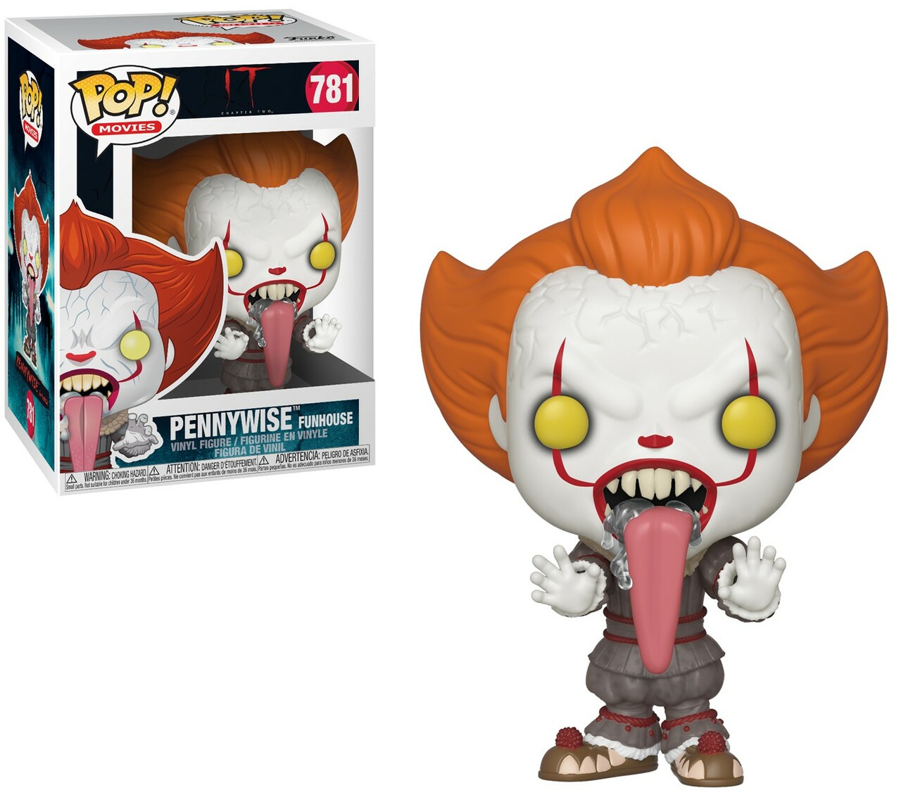 POP! MOVIES #781 PVC IT 2017 PENNYWISE FUNHOUSE W/DOG TONGUE