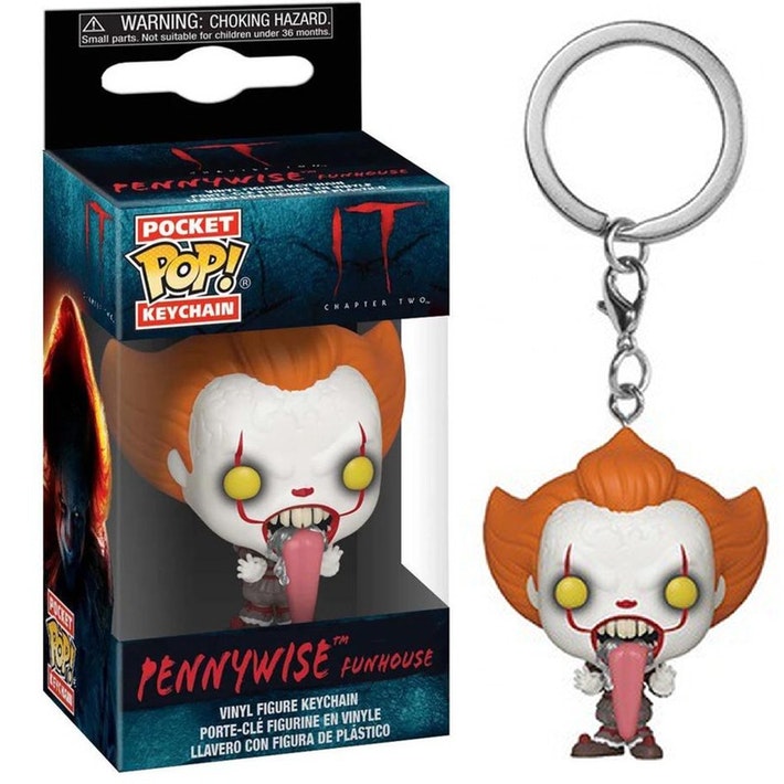 POCKET POP! KEYCHAIN IT PENNYWISE FUNHOUSE W/DOG TONGUE